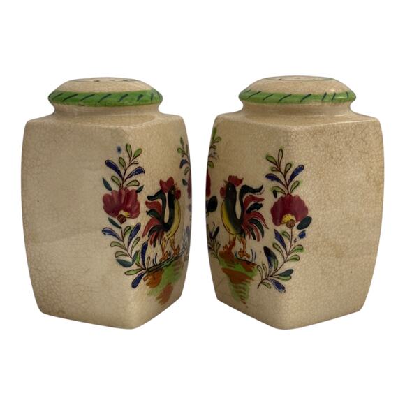 Vintage 1950's Kakusan Rooster Salt & Pepper Shakers Japan Kitchenware - A1105 - Picture 2 of 11